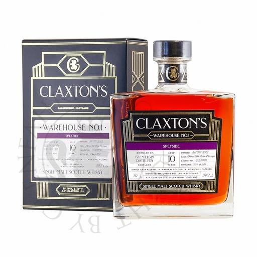 [G-cla092] Glen Elgin 2012 10y Cask#C23076 Warehouse No.1 Claxton's 70cl