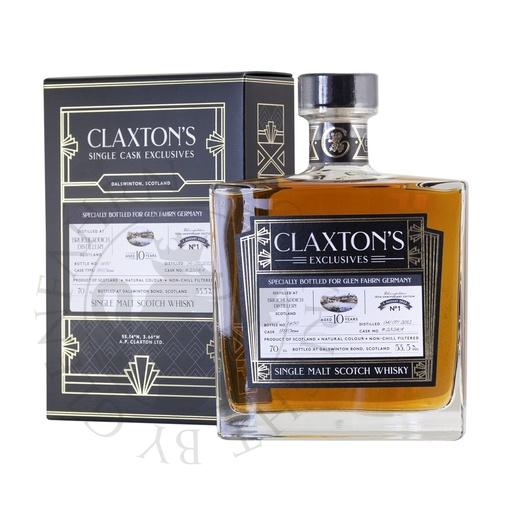 [G-cla093] Bruichladdich 2012 10y Cask#2324CA 10th Anniversary Glen Fahrn Rheinfelden Claxton's 70cl