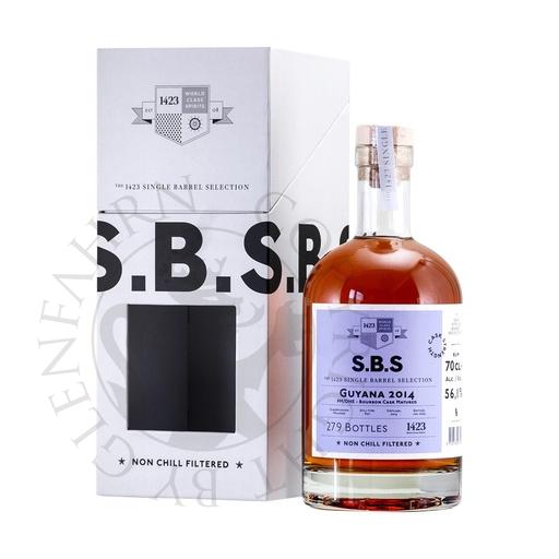 [G-063] Guyana 2014 bot.2023 S.B.S Rum 1423 70cl