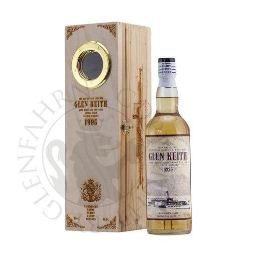 [G-jaw084] Glen Keith 1995 bot.2019 The Old Paddle Steamer River Elbe Jack Wiebers 70cl