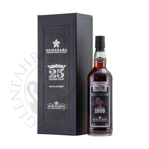 [G-rum415-R] Demerara 1990 25y Sherry Wood Finish Rum Nation 70cl