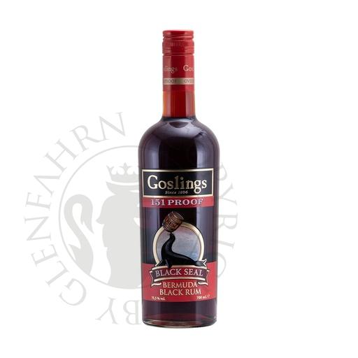 [G-rum880] Goslings Black Seal 151 Proof Bermuda Black Rum 70cl