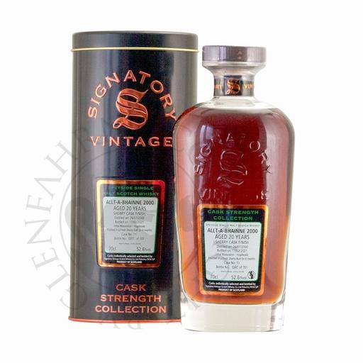 [G-sig142] Allt-a-Bhainne 2000 20y Cask#11 Cask Strength Collection Signatory 70cl