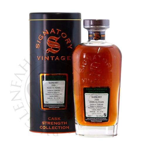 [G-sig169] Glenlivet 2006 15y Cask#900816 Cask Strength Collection Signatory 70cl