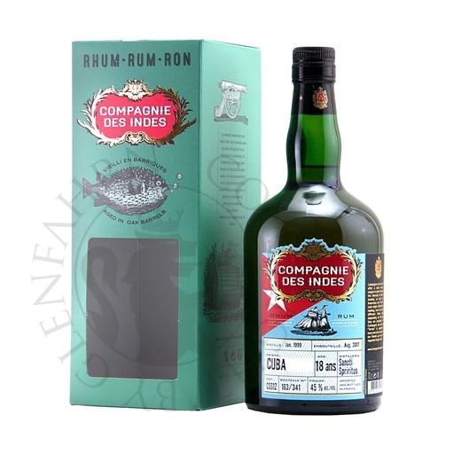 [G-rum650] Sancti Spiritus Cuba 1999 18y Cask#CSS11 Compagnie des Indes 70cl