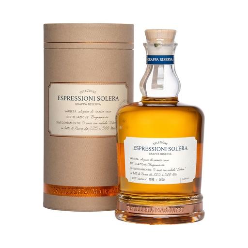 [G-gra272] Marzadro Espressioni Solera Grappa Grappa Riserva 70cl