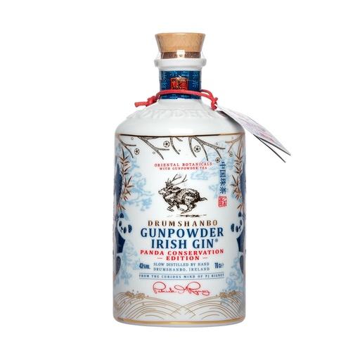 [G-gin451] Drumshanbo Gunpowder Irish Gin Panda Conservation Edition Ceramic Collector's Bottle 70cl