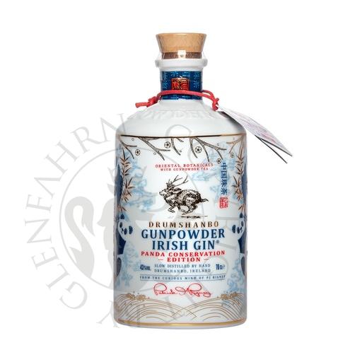[G-gin451] Drumshanbo Gunpowder Irish Gin Panda Conservation Edition Ceramic Collector's Bottle 70cl