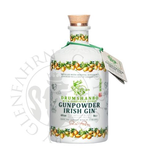 [G-gin378a] Drumshanbo Gunpowder Irish Gin with Sardinian Citrus Ceramic Collector's Bottle 70cl