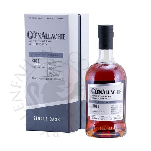 [G-gll019] GlenAllachie 2011 12y Cask#7438 Ruby Port Pipe Single Malt Scotch Whisky 70cl
