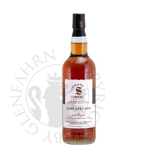 [G-sig178] Glen Spey 2015 9y 1st Fill Oloroso Sherry Butts 100 Proof Edition #37 Signatory Vintage Single Malt Scotch Whisky 70cl