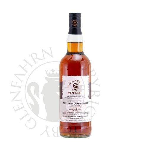 [G-sig183] Miltonduff 2011 14y 1st Fill Oloroso Sherry Hogsheads & Butts 100 Proof Edition #54 Signatory Vintage Single Malt Scotch Whisky 70cl
