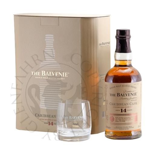 [G-bav028a] Balvenie 14y Caribbean Cask Geschenkpackung mit Tumbler Single Malt Scotch Whisky 70cl