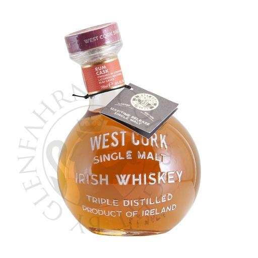 [G-wec029] West Cork Maritime Rum Cask Finished Small Batch Single Malt Irish Whiskey 70cl