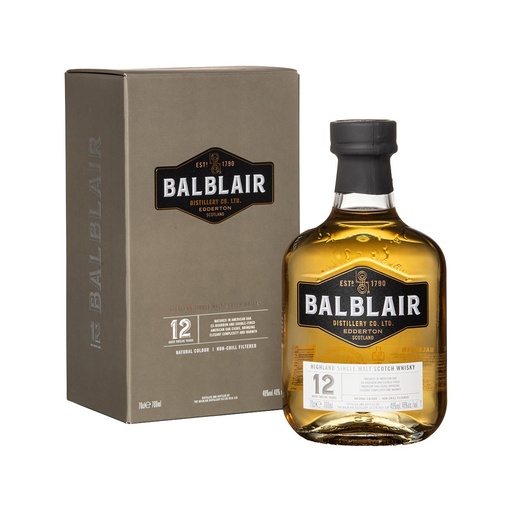 [G-bar040] Balblair 12y Highland Single Malt Scotch Whisky 70cl 