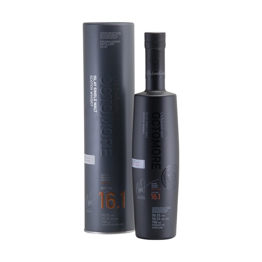 [G-bru208] Bruichladdich Octomore 16.1 101.4ppm Islay Single Malt Scotch Whisky 70cl